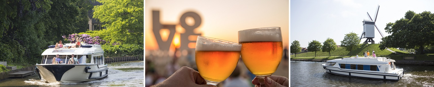 Kanalbåtar och öl i Belgien
