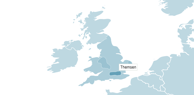Karta &ouml;ver Themsen