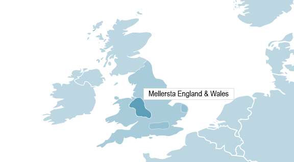 Karta &ouml;ver Manchester